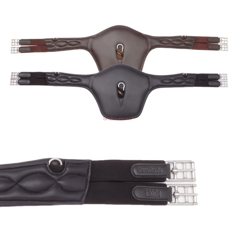 Popręg skórzany z fartuchem