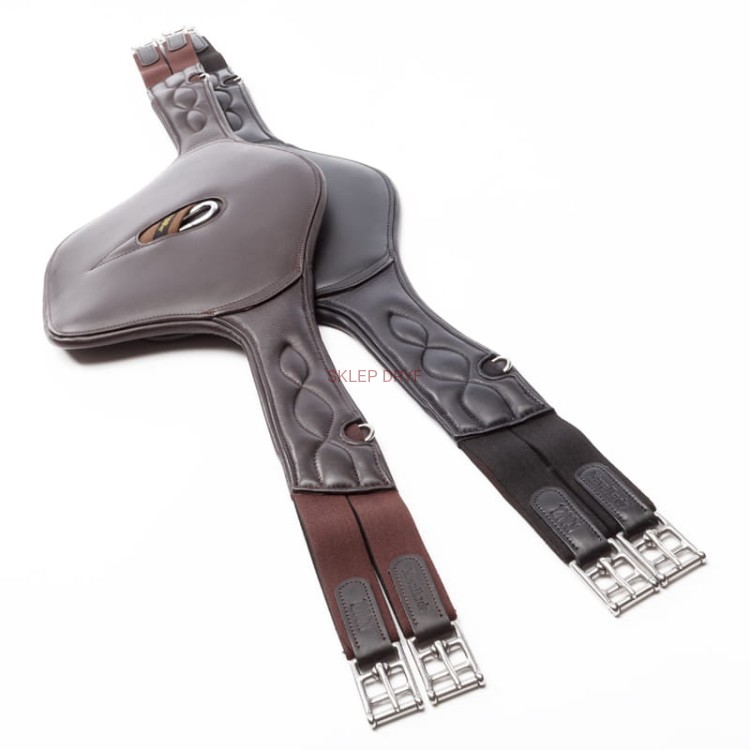 Popręg skórzany z fartuchem