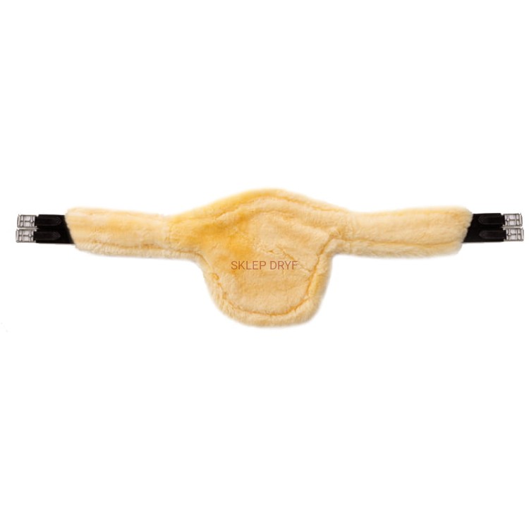 Popręg skórzany z fartuchem futro