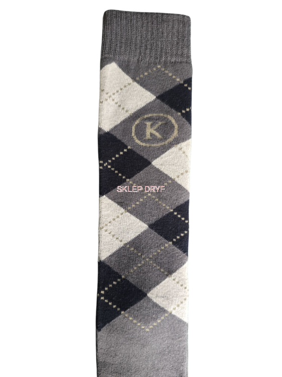 Podkolanówki w kratę