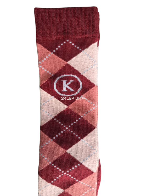 Podkolanówki w kratę