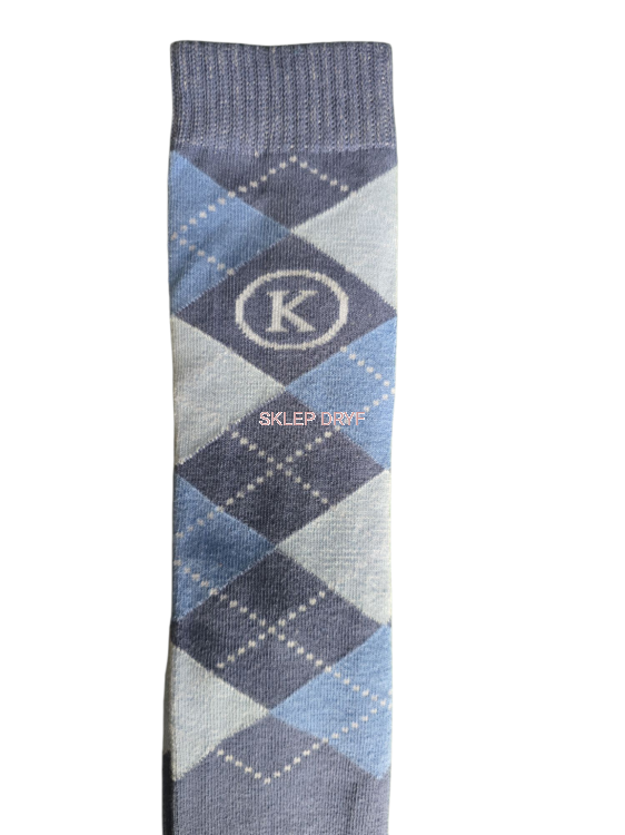 Podkolanówki w kratę