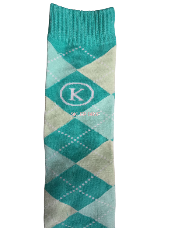 Podkolanówki w kratę