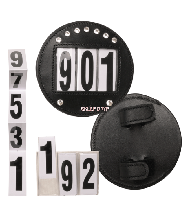 Numery startowe skórzane